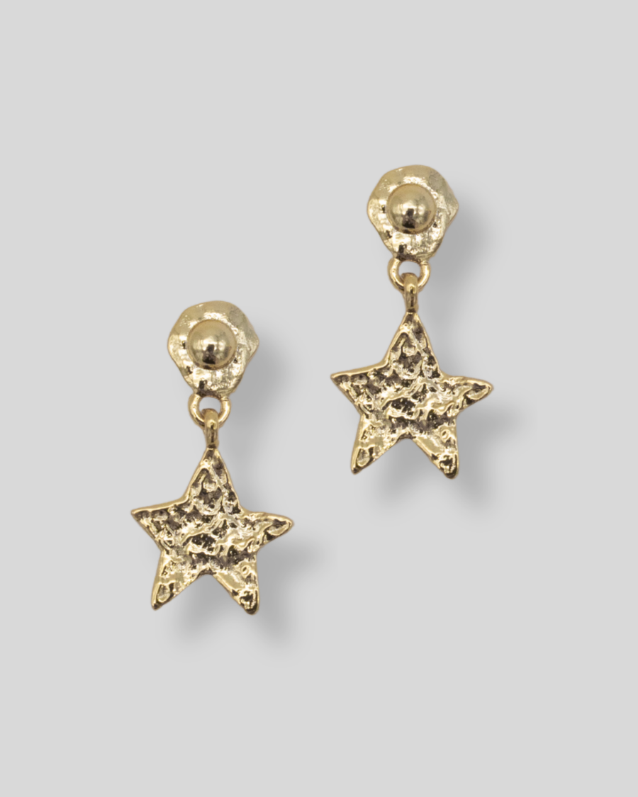 Kleine Goldene Stern Ohrstecker