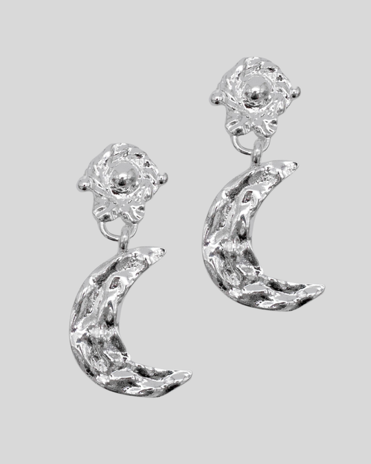 Moon Earring Silver