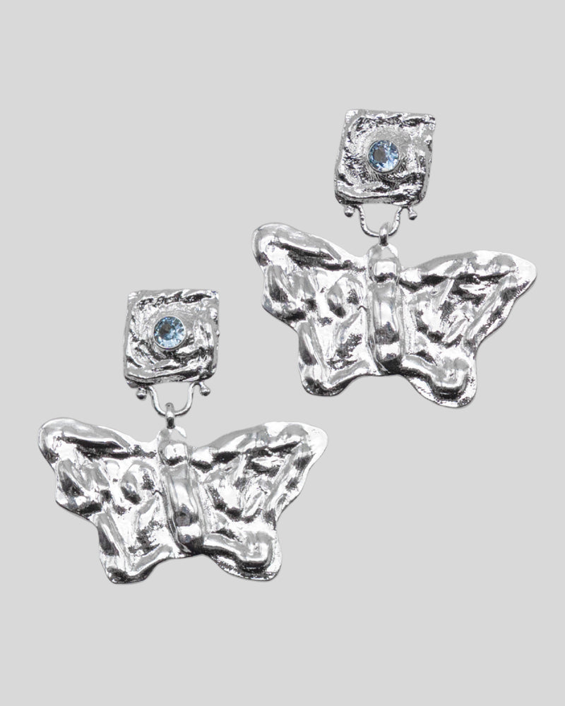 Butterfly Earring Silver — AVA Jewelry