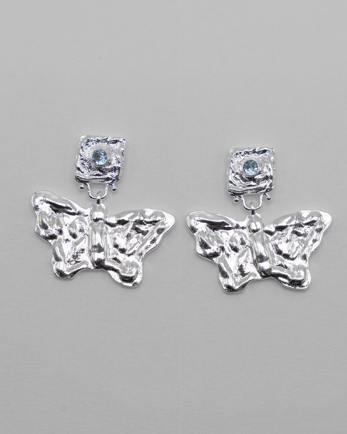 Butterfly Earring Silver — Detail