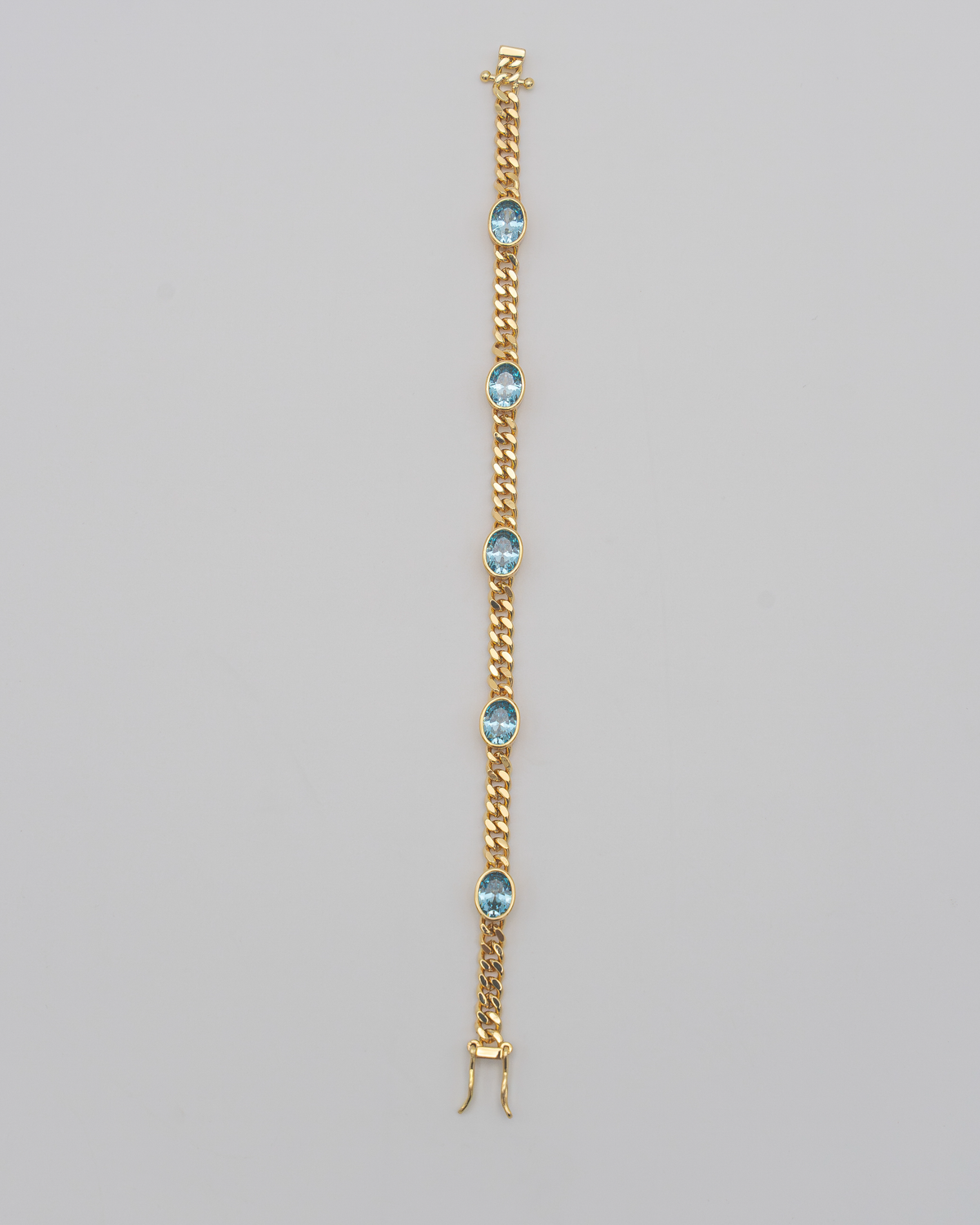 Aura Bracelet Gold Blue — Detail