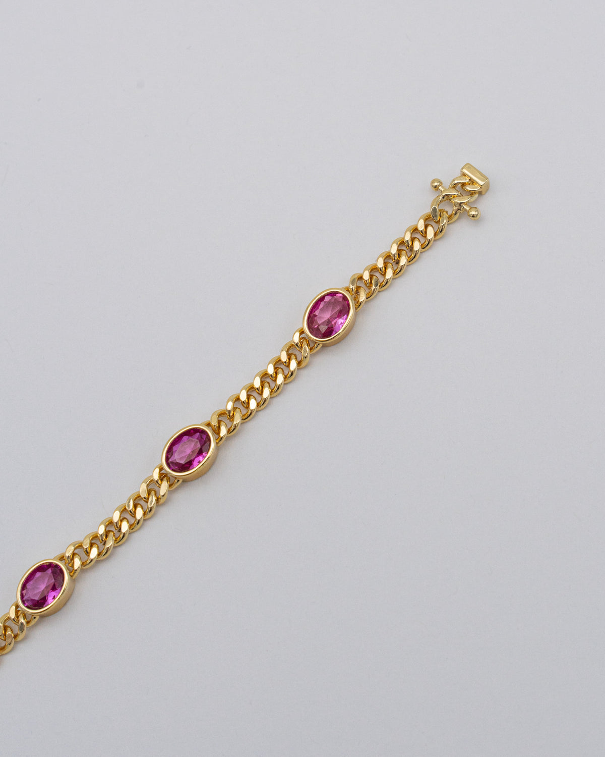 Aura Bracelet Gold Pink — Front