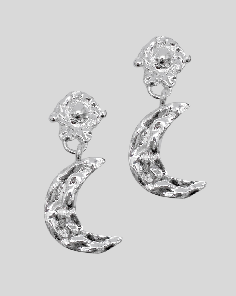 Moon Earring Silver — AVA Jewelry