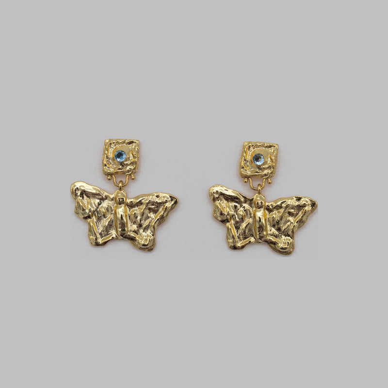 Butterfly Earring Gold — AVA Jewelry
