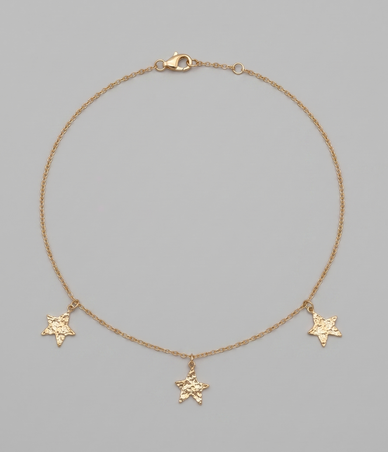 Triple Star Choker Gold — AVA Jewelry
