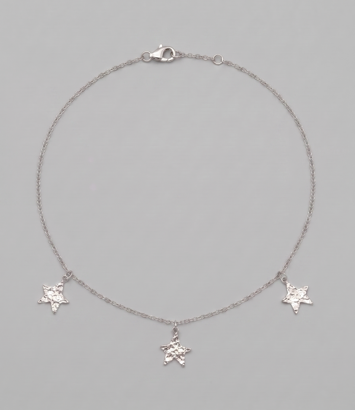 Triple Star Choker Silver