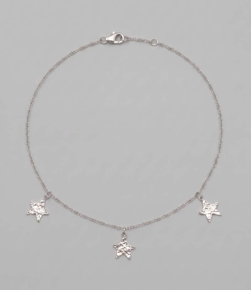 Triple Star Choker Silver — AVA Jewelry