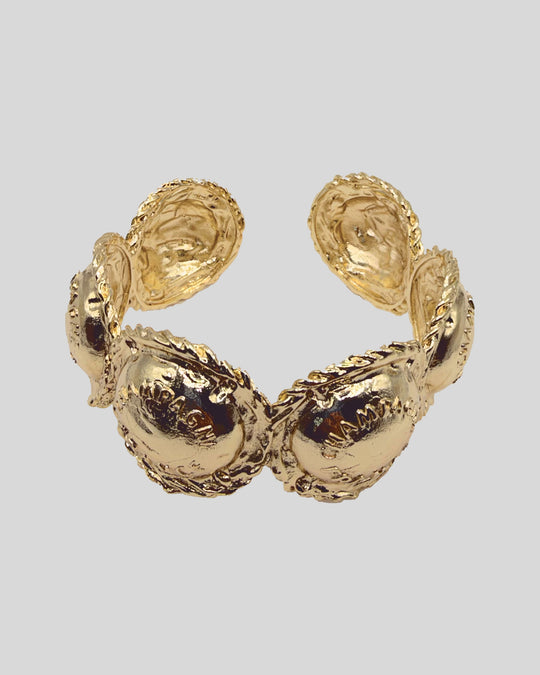 Champagne Bracelet Gold — open cuff, showing the adjustable gap